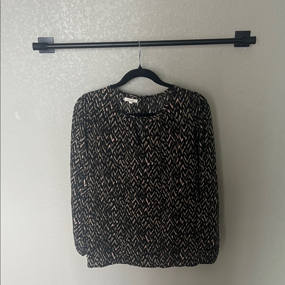 Maurices Black and White Short Sleeve Top